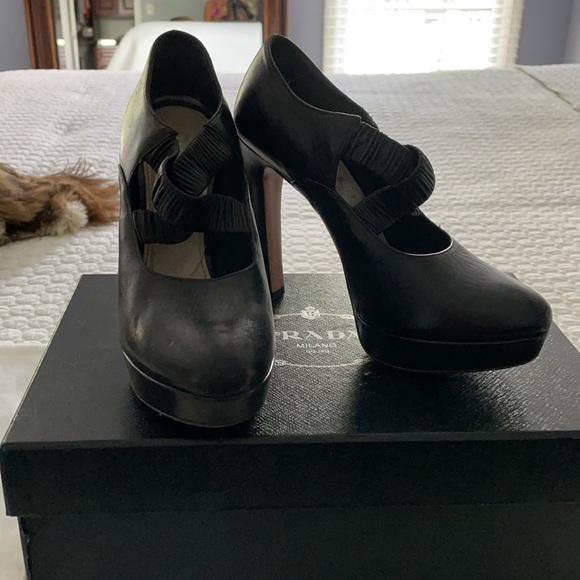 Beautiful TALL Prada shoes. Worn a few times. - Picture 2 of 9